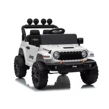 LEAN CARS Jeep Rubicon DK-JWR558 24V baltais ar akumulatoru darbināms braucamais bērniem