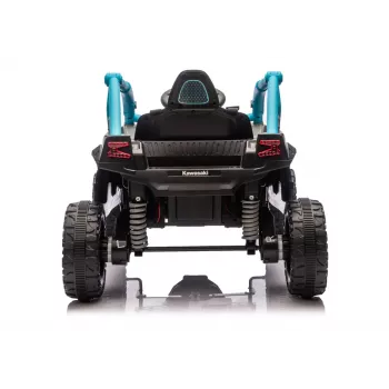 LEAN CARS Kawasaki JS330 24V 5Ah Black and Blue Battery Car