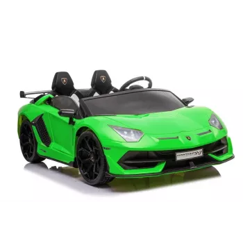 LEAN CARS Lamborghini Aventador SX2028 elektriskā bērnu mašīna, zaļa