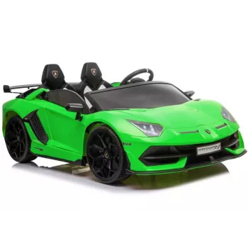 LEAN CARS Lamborghini Aventador SX2028 elektriskā bērnu mašīna, zaļa