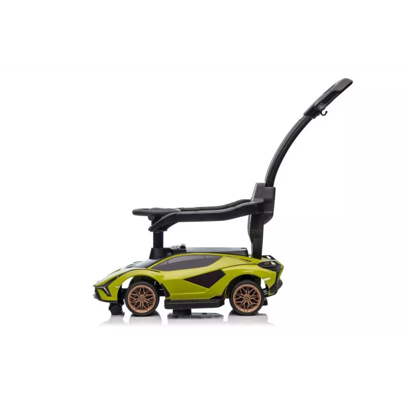 LEAN CARS Lamborghini QLS-996T Ride-On ar stūmēju, zaļš