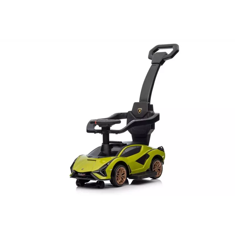 LEAN CARS Lamborghini QLS-996T Ride-On ar stūmēju, zaļš