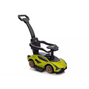 LEAN CARS Lamborghini QLS-996T Ride-On ar stūmēju, zaļš