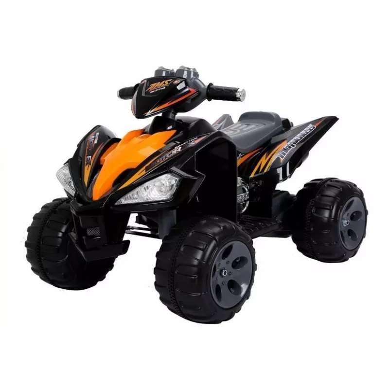 LEAN CARS Medium Quad Black - Electric Ride On Vehicle