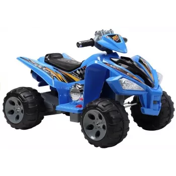 LEAN CARS Medium Quad Blue - Electric Ride On Vehicle