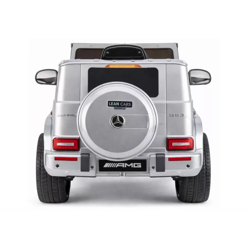 LEAN CARS Mercedes AMG G 63 Silver Painted Battery-Operated Car