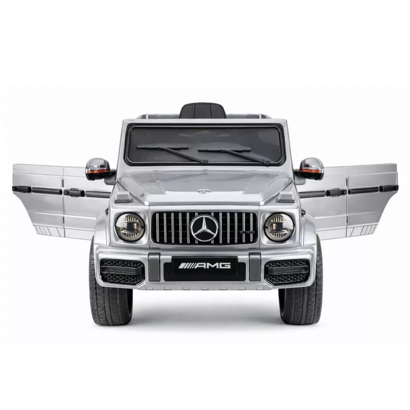 LEAN CARS Mercedes AMG G 63 Silver Painted Battery-Operated Car