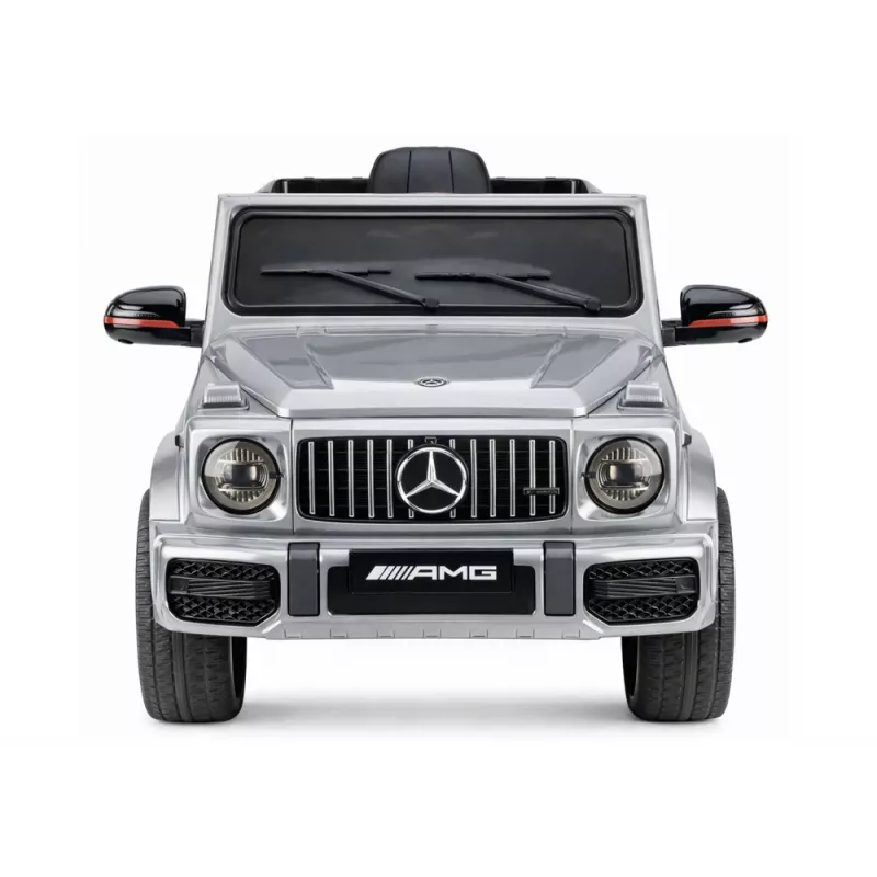 LEAN CARS Mercedes AMG G 63 Silver Painted Battery-Operated Car