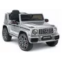LEAN CARS Mercedes AMG G 63 Silver Painted Battery-Operated Car