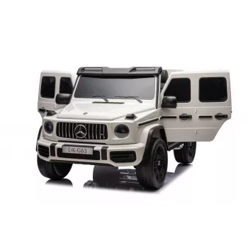 LEAN CARS Mercedes G63 XXL 24V Battery Car White