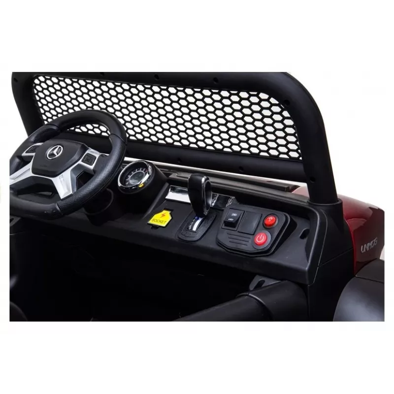 LEAN CARS Mercedes Unimog 12V Elektriskais Braucamais Auto Zaļš