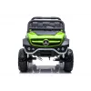 LEAN CARS Mercedes Unimog 12V Elektriskais Braucamais Auto Zaļš