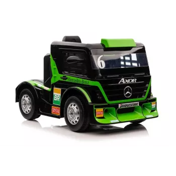 LEAN CARS Mercedes XMX622 Truck with Battery LED Lights Pilot Green