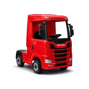 LEAN CARS Scania 500R HL698 12V Elektriskais braucamrīks 4x4 Sarkanā krāsā ar tālvadību