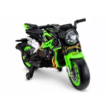 LEAN CARS XW-07 Akumulatora Motocikls ar LED Riteņiem Zaļš