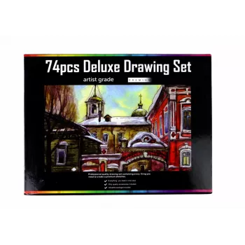 LEAN Drawing Set, Crayons in a Box, 74 pcs. XXL