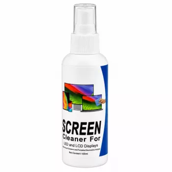 LEAN LCD LED TFT datora un telefona ekrānu tīrīšanas šķidrums 100 ml ar mikrošķiedras drāniņu