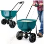 LEAN Rotary Seeder on Wheels for Fertilizing Grass Seeds Salt Sand 27L
