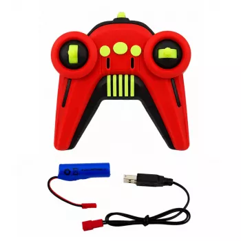 LEAN TOYS 1:14 4WD tālvadības triku auto ar 360° rotāciju un LED gaismām