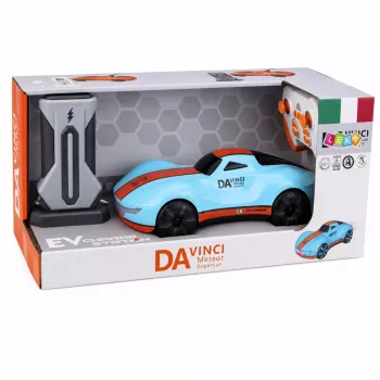 LEAN TOYS 30335 moderns ar tālvadību vadāms auto RC gaismas stacija zils 1:16