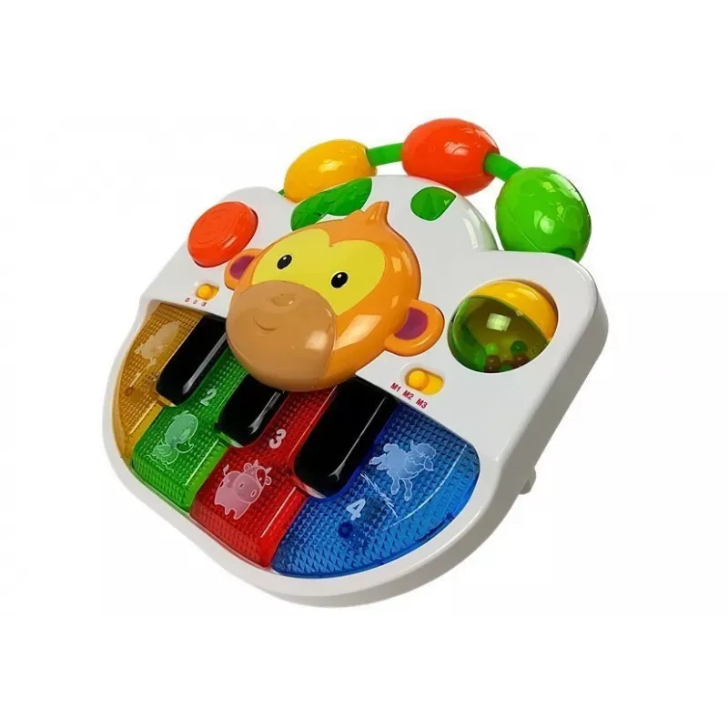 LEAN TOYS A Piano with a Monkey for a Baby - Sound and Light
