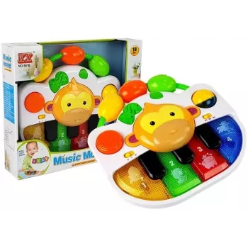 LEAN TOYS A Piano with a Monkey for a Baby - Sound and Light