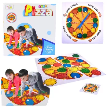 LEAN TOYS Active Family Skill Game Pizza Mat Randomizer