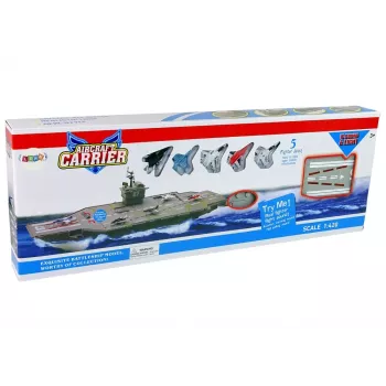 LEAN TOYS Aircraft Carrier Jets 5 gab. ar skaņu un gaismu