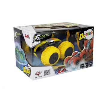 LEAN TOYS Amphibious Vehicle 1:24 Remote Controlled Yellow