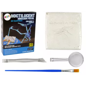 LEAN TOYS Arheoloģijas izrakumu komplekts Dinozauru skelets Pteranodons 3D Hologramma