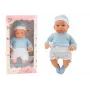 LEAN TOYS Baby Doll 46 cm Blue Pacifier Hat Socks