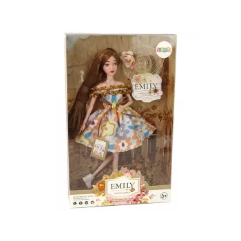 LEAN TOYS Baby Doll Emily Autumn Red Hair Hat