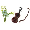 LEAN TOYS Baby Doll Emily Violin Flowers