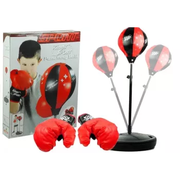 LEAN TOYS Big Boxer Set For Kids + Gloves Pear Stand