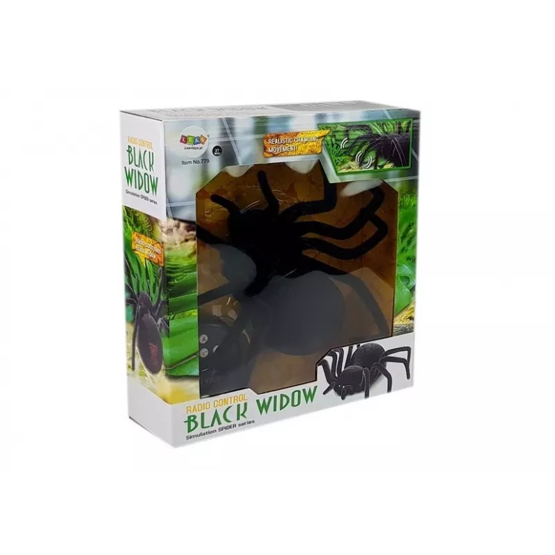 LEAN TOYS Big Hairy Spider Black Widow Remote Controlled