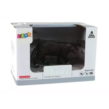 LEAN TOYS Black Partner Animal Figurine Set