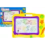 LEAN TOYS Blackboard with Stamps and Colorful Background