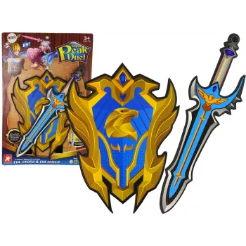 LEAN TOYS Blue Warrior Sword Shield Set no EVA putuplasta