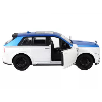 LEAN TOYS Car R/C 1:20 White and Blue Remote Controlled