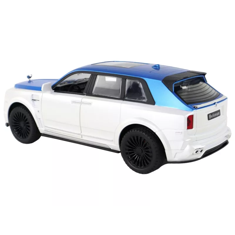 LEAN TOYS Car R/C 1:20 White and Blue Remote Controlled