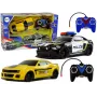 LEAN TOYS Cars R/C Police Pursuit Patrol Yellow Sports Car Pilots