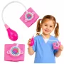 LEAN TOYS Children's Blood Pressure Monitor with Moving Hand Pink