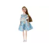 LEAN TOYS Bērnu lelle Emily Spring Garie Mati Zilā Kleita Kaķēns