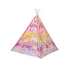 LEAN TOYS Children's Light-up Tent Unicorn Ponies Pink
