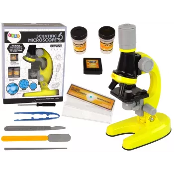 LEAN TOYS Children's Microscope Educational Set Yellow