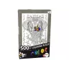 LEAN TOYS Colours Puzzle 500 Elephant
