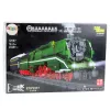 LEAN TOYS 23646 RC tvaika lokomotīves konstruktors ar tālvadības pulti un sliedēm, 2348 gab.