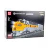 LEAN TOYS Construction Blocks Set - Gray/Yellow Remote Control Train (1,751 Pieces)