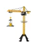 LEAN TOYS Construction Crane Controlled by R/C Remote Control 90 cm High Eiffel Tower Construction