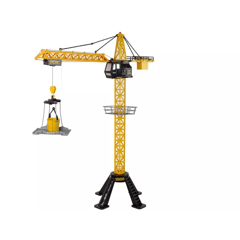 LEAN TOYS Construction Crane Controlled by R/C Remote Control 90 cm High Eiffel Tower Construction